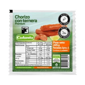 Chorizo con Ternera Colanta X 225 g