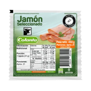 Jamón Seleccionado Colanta Tajado X 450 g