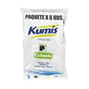 Paquete de Kumis Colanta Bolsa X 200 g X 6 U