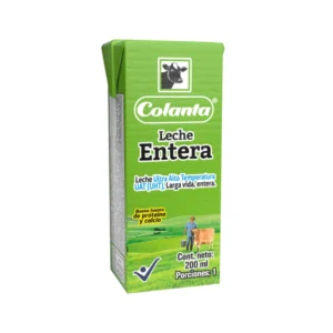 Leche UHT Entera Colanta Caja X 200 ml