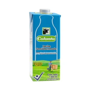 Leche UHT Semidescremada Colanta Caja X 1000 ml