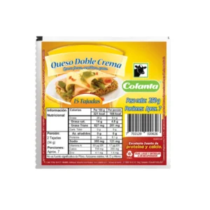 Queso Doble Crema Colanta Tajado X 250 g