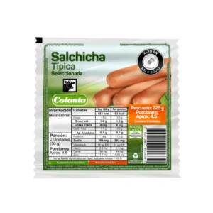 Salchicha Típica Colanta X 225 g